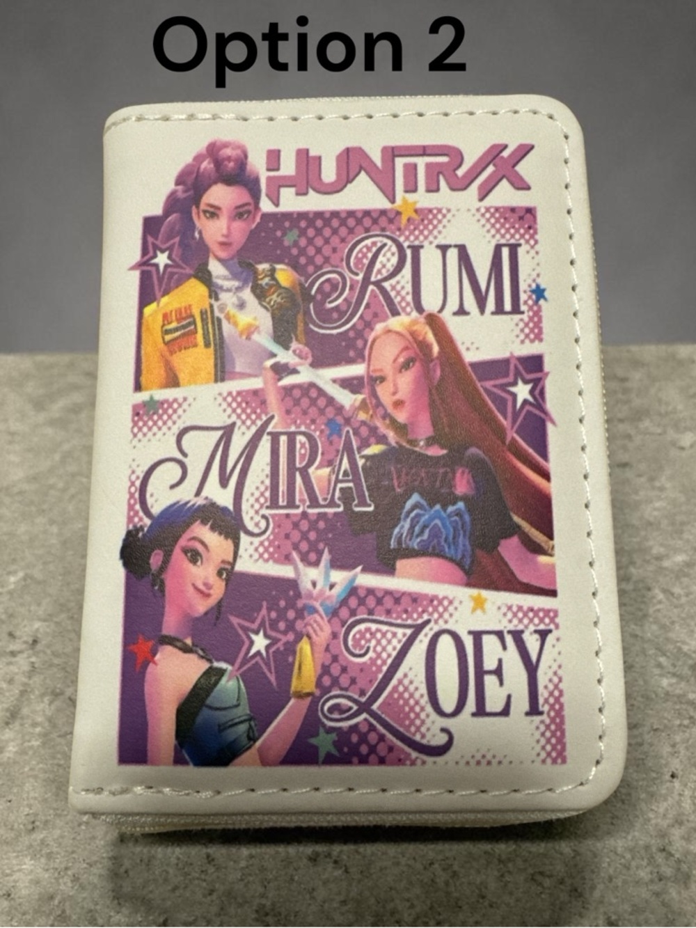 K-Pop Themed Zip Wallet - Pink & Purple - Picture 4 of 8